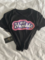 Be Humble Crop Top - Black